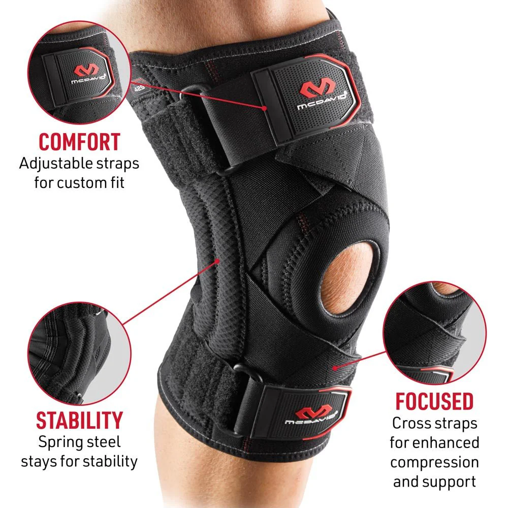 Knee Support Brace With Stays And Cross Straps [425] - Image 6