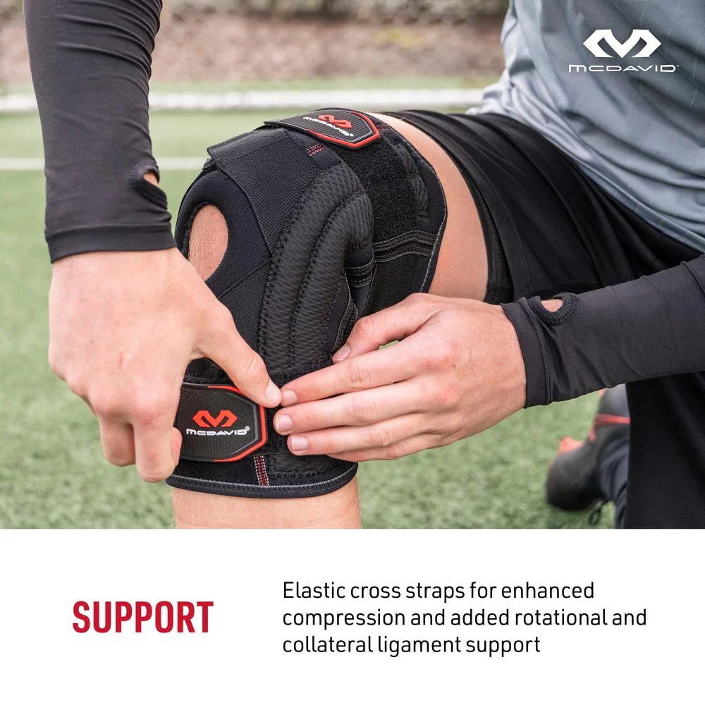 Knee Support Brace With Stays And Cross Straps [425] - Image 7